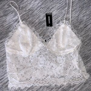 Express lace crop top